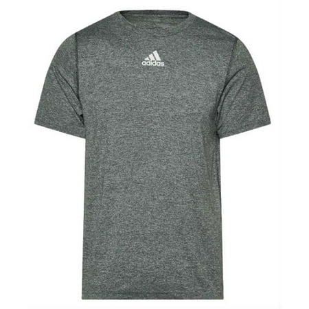 Adidas Men's Creator SS Athletic Tee T-Shirt Moisture Wick Drop Tail (Gray, L)