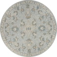 thumbnail image 1 of homeroots home decor 396293 5’ Round Blue and Cream Filigree Area Rug, 1 of 1