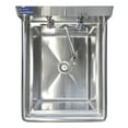 thumbnail image 3 of 24″ x 18″ Stainless Steel Prep & Utility Sink With Faucet | 304 Stainless Steel | NSF | Overall Size: 29 3/4″ x 23 5/8″ | Restaurant, Kitchen, Laundry, Garage, 3 of 8