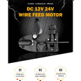 thumbnail image 2 of DC 24V Mini Wire Feeder Light Duty MIG Wire Feeder Assembly Single Drive Roll Wire Feed Machine for Mig Welder Left, 2 of 4