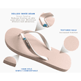 thumbnail image 3 of Surfsyde Simply Comfortable Flip Flops with Patented Rolled Inner Seam - Petal Pink, 3 of 5