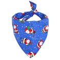 thumbnail image 2 of Worallymy Navidad Mascota Saliva Toalla Pequeño Animal Pañuelo Bufanda Babero Fiesta Decoración Accesorio Regalo Santa Azul Worallymy JD735809856, 2 of 7