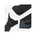 thumbnail image 3 of INSPIRE CHIC Men's Neckties Solid Color Classic Textured Ties for Formal Wedding One Size Black, 3 of 4