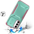 thumbnail image 4 of For Samsung A17 5G Ultimate U Design Hybrid with Camera Window Covering - Teal+Hot Pink, 4 of 4