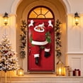 thumbnail image 5 of Ouuluon Festive Christmas Door Cover, 35X71 inch Front Door Cover for Door Wall Holiday Party Decoration, 5 of 7