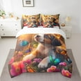 thumbnail image 2 of Homewish Cute Puppy Dogs 7-Piece Twin Bedding Sets,Chic Butterflies Flower Bedding Comforter Set,Kawaii Pet Animal Sheet Sets For Boys Girls,Super Cozy Room Decor Reversible, 2 of 8