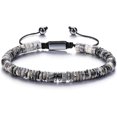 thumbnail image 1 of GHSDFBB Natural Stone Beads Bracelet Healing Crystal Adjustable Handmade Braided Rope Gemstone Bracelets for Men, 1 of 7