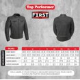 thumbnail image 3 of First Mfg Co - Top Performer - Men's Motorcycle Biker Riding Moduro Brown Leather Jacket - Medium - Zip Out Thermal Liner Action Back Side Tabs, 3 of 5