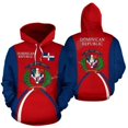 thumbnail image 2 of Sudadera con capucha con estampado 3D de la bandera de República Dominicana para hombre y mujer, ropa de calle, cómoda, de talla grande, 2 of 4