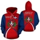 thumbnail image 2 of Sudadera con capucha con estampado 3D de la bandera de República Dominicana para hombre y mujer, ropa de calle, cómoda, de talla grande, 2 of 4