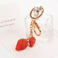 thumbnail image 4 of Naierhg Women Fashion Strawberry Fruit Keychain Key Ring Bag Hanging Ornament Pendant, 4 of 7