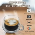thumbnail image 5 of Kitchenexus Glass Espresso cups, Set of 2 5oz Double Wall Thermo Insulated Glass Espresso Shot Cups Set with Handle, Espresso Mug, Coffee Cups for Espresso and Cappuccino, Great Gift for Coffee Lover, 5 of 14