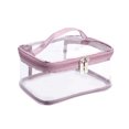 thumbnail image 2 of Bolsa de maquillaje transparente impermeable para mujer neceser de gran capacidad Ehuebsd de PVC organizador de artículos de aseo personal portátil estuches de almacenamiento, 2 of 7