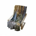thumbnail image 4 of Waterfall Soft Flannel Fleece Throw Blanket, Fall Season Image of Historical Water Mill and Waterfall Outdoor Nature Art, Cozy Plush for Indoor and Outdoor Use, 50" x 70", Yellow Brown, by Ambesonne, 4 of 6