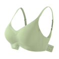 thumbnail image 1 of Womens Soft Bra Underwear Breathable Upper Support Gathers Bra, 1 of 6
