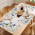 thumbnail image 5 of Butterflies Flower Placemats Set of 6 Country Wood Grain Leaves Farmhouse Place Mats Indoor Wipeable Table Mats Washable Cloth Dining Table Placemats for Kitchen Holiday Party Home Decor 13x19 Inch, 5 of 9