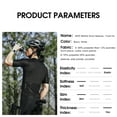 thumbnail image 4 of West Biking Summer Cycling Jersey Short-Sleeve Zipper Men's Shirt, Black M, 4 of 10
