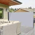 thumbnail image 5 of 1.8x3m Outdoor Retractable Side Awning Folding Side Screen Awning Patio Privacy Wall Divider Waterproof Sun Shade Wind Screen for Garden, Outdoor, Patio and Terrace, 5 of 9