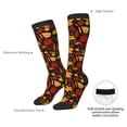 thumbnail image 4 of Fotbe Autumn Maple Leaves A Calcetas Divertidas Estampadas para Hombre y Mujer, Calcetas de Algodón hasta la Rodilla para Caminar, Correr, Enfermería y Embarazo, 4 of 6