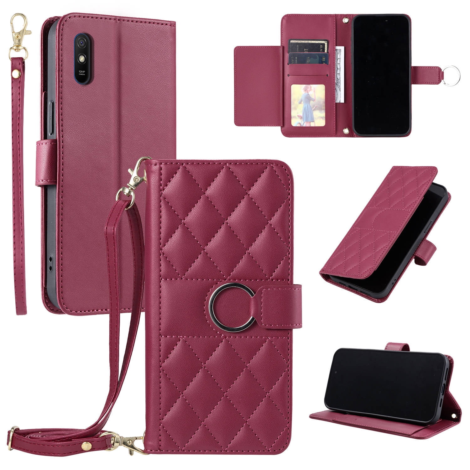 For Redmi 9 Power 9T 9 9Prime 9A 9AT 9i 9C Phone Case Wallet Case with Card Holder Magnetic For Redmi 9 Leather Phone Cases