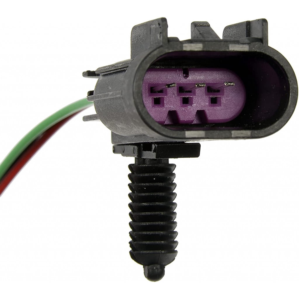 KarParts360 For Dodge Ram 1500 2009 2010 Headlight Jumper Harness | 3 Male Round-Shape Connector | Black Connector | 4 Wires | Black/Red/Green Wire Color | Replacement For 68193062AB