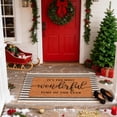 thumbnail image 4 of Juego de felpudos navideños Moucuny Coir Welcome + Buffalo Plaid, 4 of 4