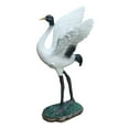 thumbnail image 5 of Outdoor Garden Statue Miniature Sculptures Crane Novelty Free Standing Bird Statues Decoy for Tabletop Lawn Home Swimming Pool Decoration 18cm, 5 of 9