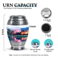 thumbnail image 2 of SABURIAL Train Urn - Small Miniature Urn For Adult - 3 Inch - Pack Of 2 - Decorative For Mom & Dad - Little Urns For Human - Cremation Urns, 2 of 7