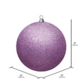 thumbnail image 2 of Vickerman 15.75" Orchid Glitter Ball Christmas Ornament, 2 of 5