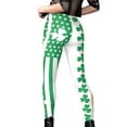 thumbnail image 5 of AherBiu St. Patrick's Day Yoga Leggings for Womens Stretch Clover Printed Workout Gym Legging Bottom Pants, 5 of 5
