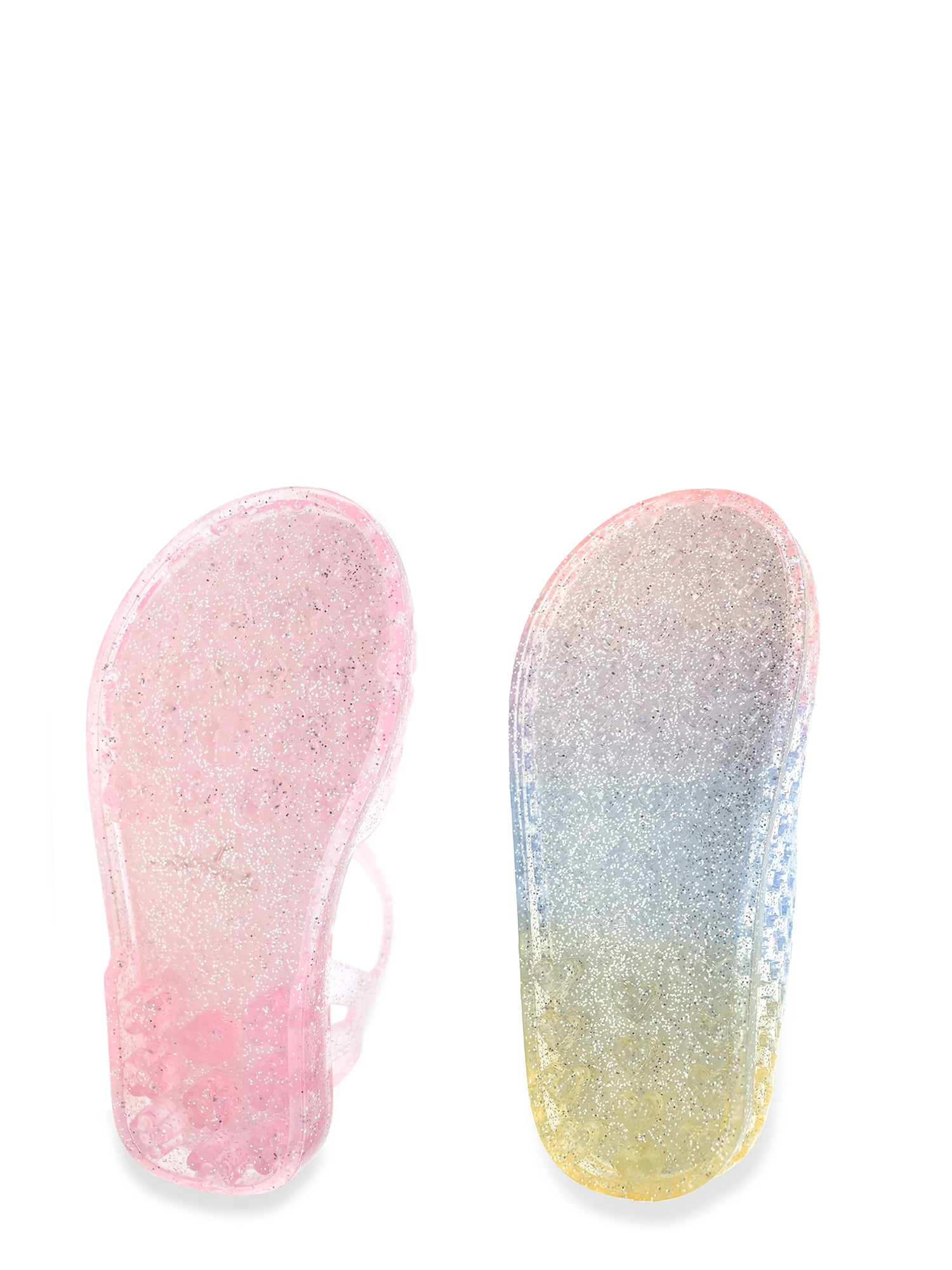 Wonder Nation Baby and Toddler Girls 2 Pack Jelly Sandal