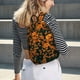 thumbnail image 5 of Disketp Daisies print Canvas Backpack Lightweight Travel Daypack Student Rucksack Laptop Backpack-Medium, 5 of 5