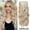 A, variant on Clip in Long Wavy Synthetic Hair Extension 20 Inch Black to Light Blonde 4PCS Thick Hairpieces Fiber Double Weft Hair for Women.(A)