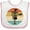 White and Pink, variant on Inktastic Disc Golf Retro Sunset Boys or Girls Baby Bib