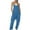 Dark Blue, variant on JINMGG Plus Size Pants for Women Womens Fashion Fashion Women Casual Cold Shoulder Jumpsuit Solid Suspender Jumpsuits Wide Pocket Leg Pant