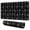 Black Halloween Dancing, variant on Long Mouse Pads for Desk,Black Halloween Ghost Spider Pattern Desk Mats on Top Of Desks, Desk Mouse Pad Extra Large with 3mm Non-Slip Base and Stitched Edge for Gaming,Office,Work,Home 47.3"x23.6"