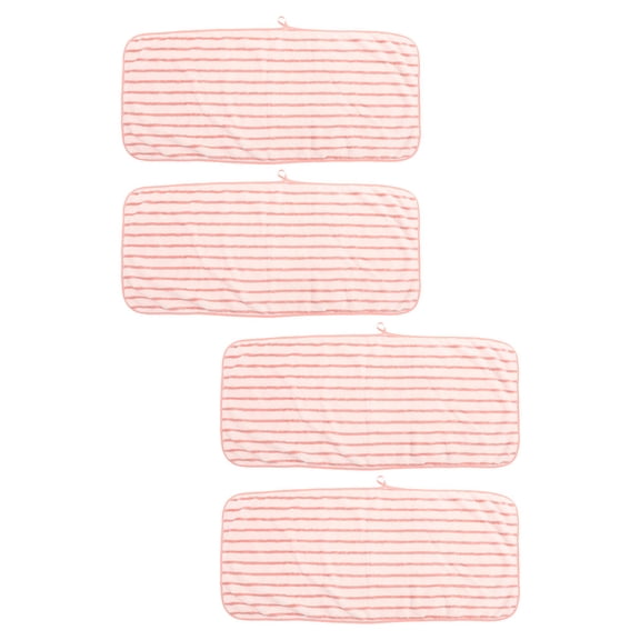 RENACLIPY 4Pcs Coral Fleece Bath Towels Large Soft Absorbent Hand and Face Washcloths
