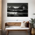 thumbnail image 3 of Elephant Stock Oxbow Bend Bw Wall Art - Horizontal Canvas Wall Art - Living Room Wall Decor - Nature Canvas - Black And White Decor - 48" x 32", 3 of 8