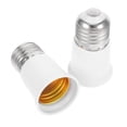 thumbnail image 1 of Miangastore 2 Pcs Rallonge de Douille d'Ampoule E27 Adaptateur d'Éclairage Support d'Extension de Douille d'Ampoule Adaptateur de Base d'Ampoule LED Douille de Remplacement pour Éclairage, 1 of 8