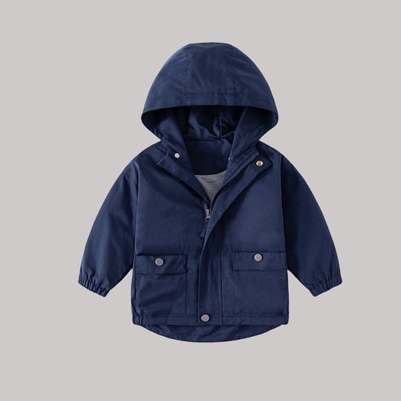 Boy Jackets Kids Windbreaker Zip Up Jacket Lightweight Jacket Fall Coat Girls Clothes Size 6-7 Years