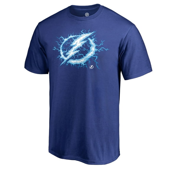 Men's Blue Tampa Bay Lightning Logo Hometown Collection Local T-Shirt