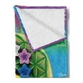 thumbnail image 2 of Abstract Soft Flannel Fleece Throw Blanket, Tree of Life Chart with and Universe Flowers Yoga Pattern, Cozy Plush for Indoor and Outdoor Use, 70" x 90", Multicolor, by Ambesonne, 2 of 5