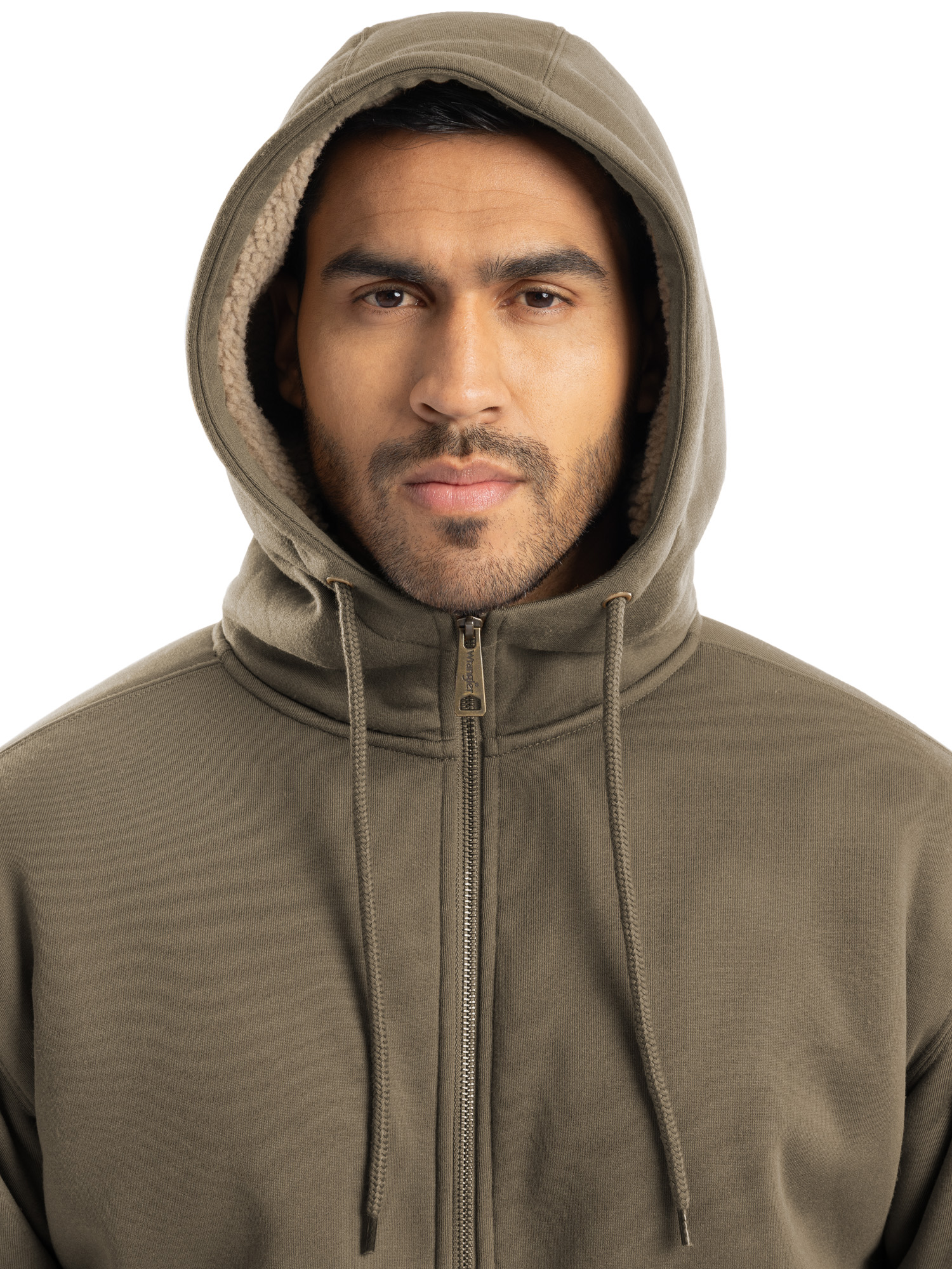 Wrangler Workwear Men's Quilted Zip-Up Fleece Hooded photo 5