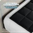 thumbnail image 4 of Bare Home 12 lbs Weighted Blanket for Adults and Kids - 48" x 72" - Minky Fleece, Black, 4 of 10