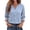Light Blue,#021, variant on Women Blouses Button Down Shirts Dressy Business Casual 3/4 Length Sleeve Tops Summer Fall Fashion Clothing,XL