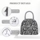 thumbnail image 4 of Balery Zebra Bolsa de Almuerzo para Mujeres, Caja de Almuerzo, Bolsa de Almuerzo Pequeña Impermeable, Tote de Almuerzo Reutilizable con Gran Capacidad, 4 of 6