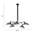 thumbnail image 4 of HomeRoots 391895 43.3 x 47.2 x 47.2 in. Black Spider Modern Chandelier, 4 of 9
