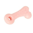 thumbnail image 4 of Juguete para masticar para perros con forma de hueso, limpieza de dientes para mascotas, palos para jugar, juguete interactivo para morder para perros, color rosa, 4 of 12