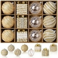 thumbnail image 3 of Sevenstars 12Pcs Champagne Christmas Ball Ornaments Set,3.15inch Shatterproof Ornaments Glitter Christmas Ball Hanging Xmas Tree for Christmas Decorations, 3 of 10