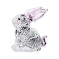 thumbnail image 5 of Dserhfy Faux Crystal Rabbit Figurine Transparent Collectible Rabbit Statue Glass Art Animal Ornament Bunny Sculpture for Home Office Desk Car, 5 of 7